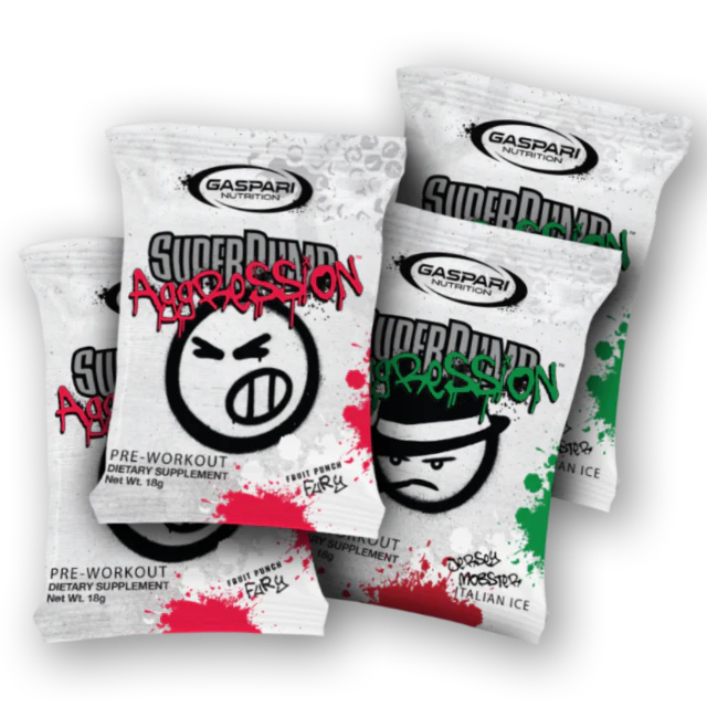 Pre-Workout SuperPump Aggression SampleBag w/9 Sachets